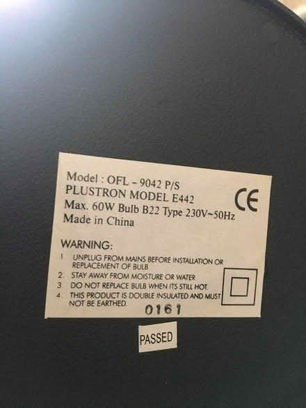 Photo of free Touch table lamp (L22 Waterloo) #1