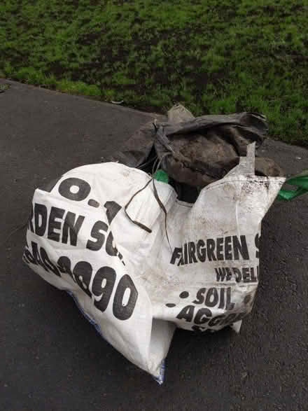 Photo of free 2 empty soil yard bags (Bayview and 407) #1