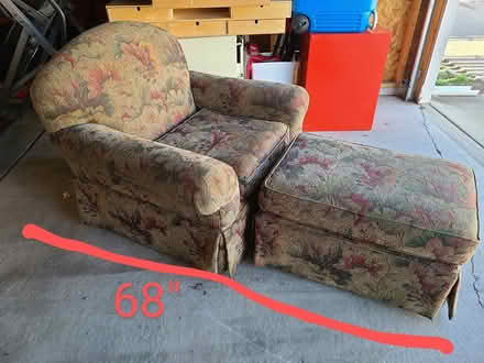 Photo of free overstuffed chair & ottoman (Northwest Chicago) #3