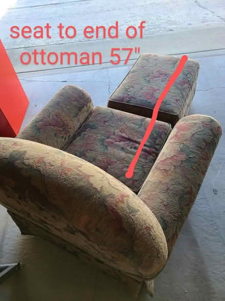 Photo of free overstuffed chair & ottoman (Northwest Chicago) #4