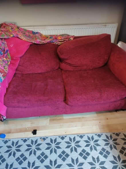 Photo of free Red sofa bed (Moorlands LA1) #1
