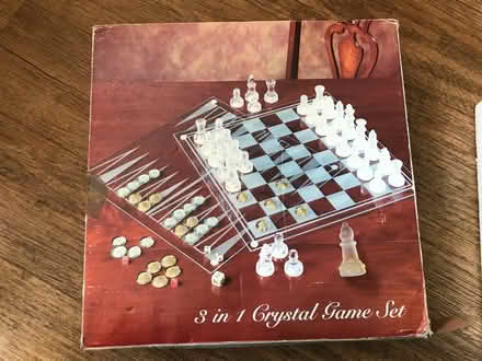 Photo of free 3 in 1 crystal game set: chess (EX1) #1