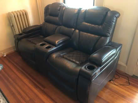 Photo of free Recliner loveseat (Ghent) #1