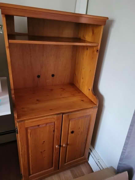 Photo of free Vintage wood hutch (Piscataway) #1