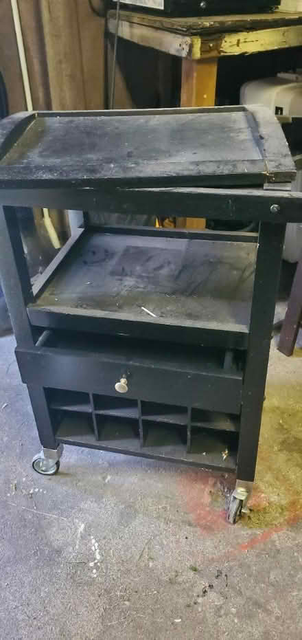 Photo of free Wood serving shelf (North Everett) #1