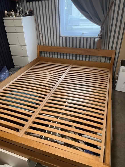 Photo of free King size pine bed (Bewdley) #2