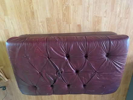 Photo of free Burgundy leather Ottoman storage (Rebel Walk Drive) #2