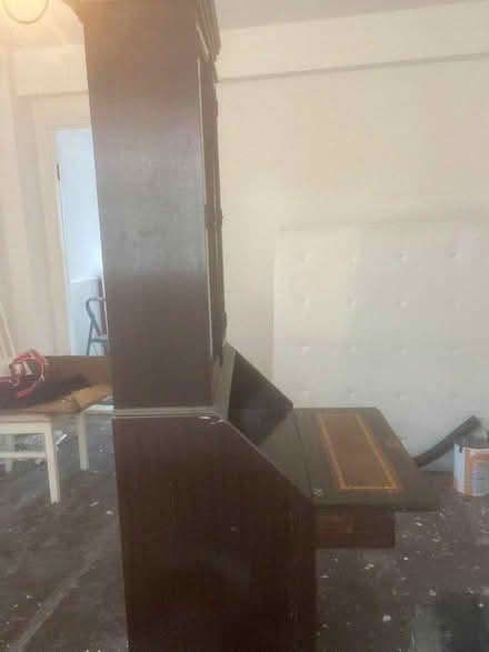 Photo of free Tall mahogany cabinet/desk (Denmark Hill SE5) #3
