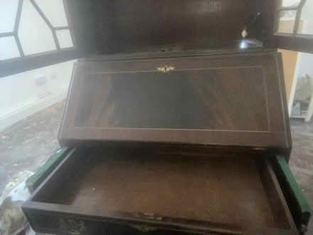 Photo of free Tall mahogany cabinet/desk (Denmark Hill SE5) #2