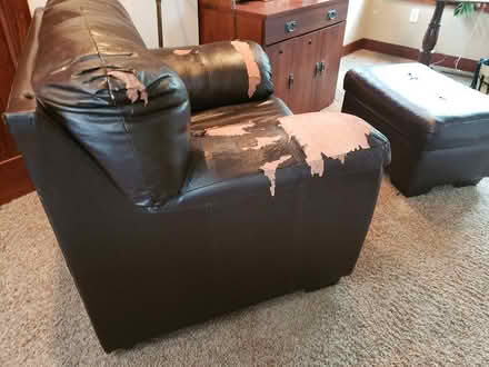 Photo of free Comfy chair and ottoman (Fort Atkinson, Wisconsin) #1