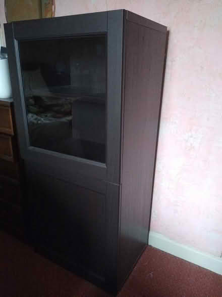 Photo of free Ikea display cabinet dark brown (Newby Bridge LA12) #1