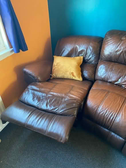 Photo of free Leather Reclining Sofa (Garelochhead G84) #2