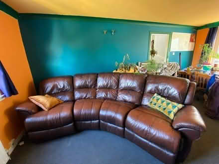 Photo of free Leather Reclining Sofa (Garelochhead G84) #3