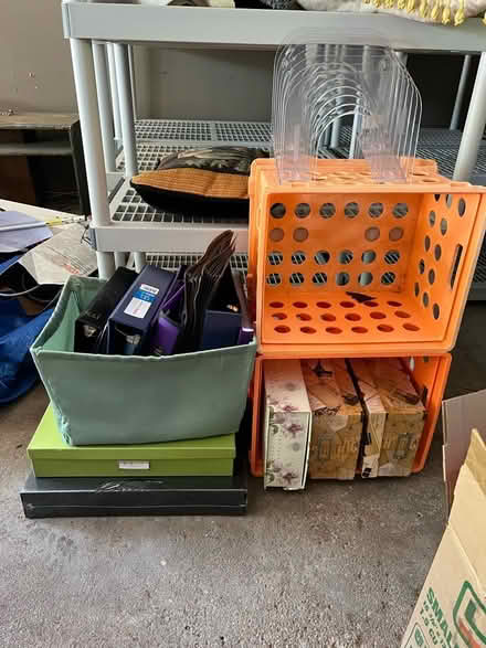 Photo of free New Binders and storage boxes (Avon) #1
