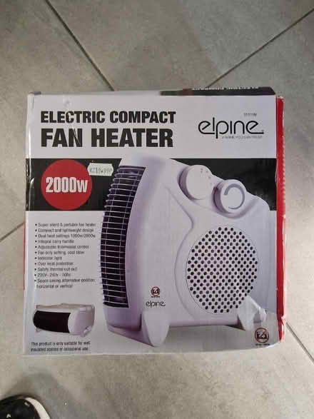 Photo of free Unused fan heater (E17) #1