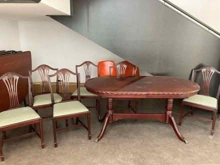 Photo of free Dining Table and Six chairs (New Addington) #1