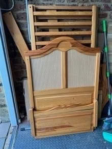 Photo of free Wooden Cot Bed (HP15 Holmer Green) #1