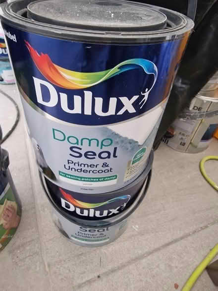 Photo of free 2x 2.5L of dulux damp seal paint (E17) #1
