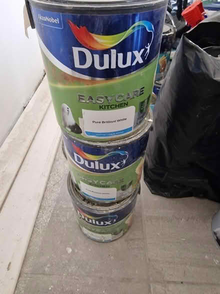 Photo of free 3x 2.5L tubs of dulux kitchen paint (E17) #1