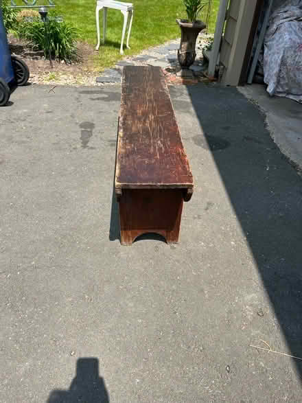 Photo of free Wood bench (Avon) #2