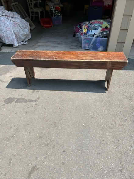 Photo of free Wood bench (Avon) #1