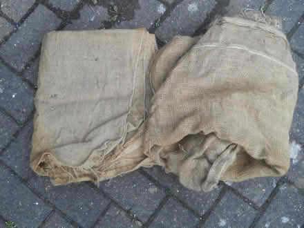 Photo of free Two sheets of old hessian sacking material (Bedlington NE22) #1