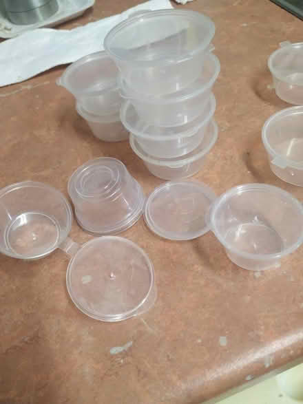 Photo of free Various resealable plastic dip tubs (Upper Edmonton N18) #1