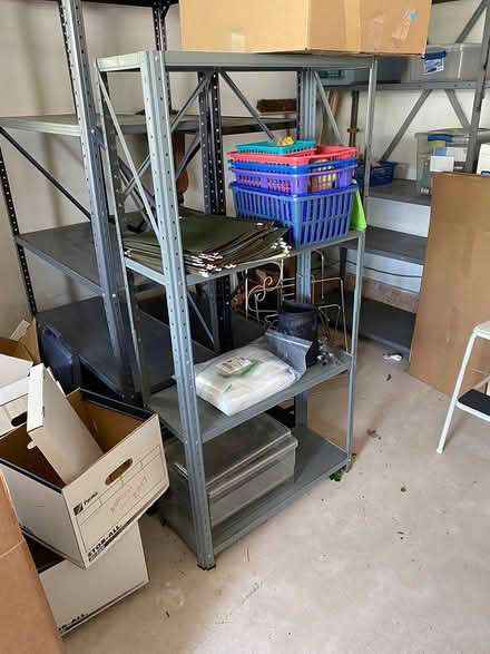 Photo of free Medium Metal shelf (Schwenksville) #1