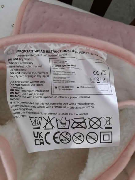 Photo of free Electric Heated Foot Warmer (BN8) #3