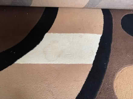 Photo of free Large modern shapes rug in browns (Montclair, Oakland) #2