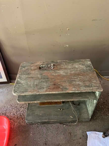 Photo of free Antique radio wood table (Avon) #2