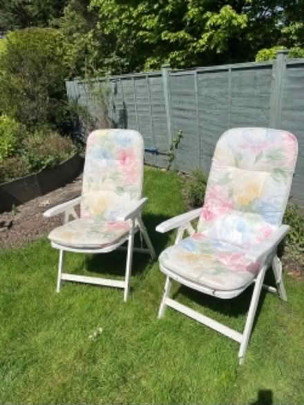 Photo of free Reclining garden chairs with cushions (Kenley CR8) #1