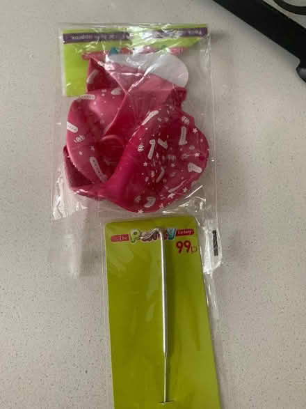 Photo of free 1st birthday balloons and sparkler (North Tonbridge TN10) #1