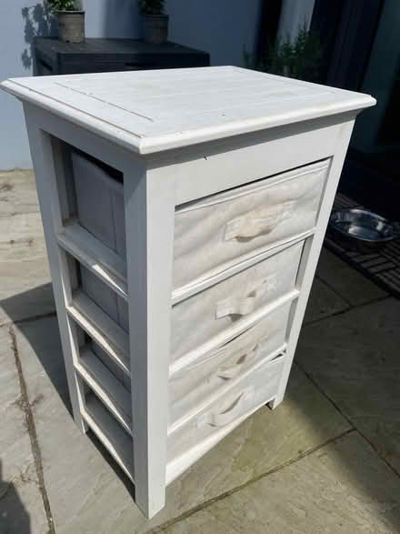 Photo of free Wood unit with 4 fabric drawers (Bishopstown) #1