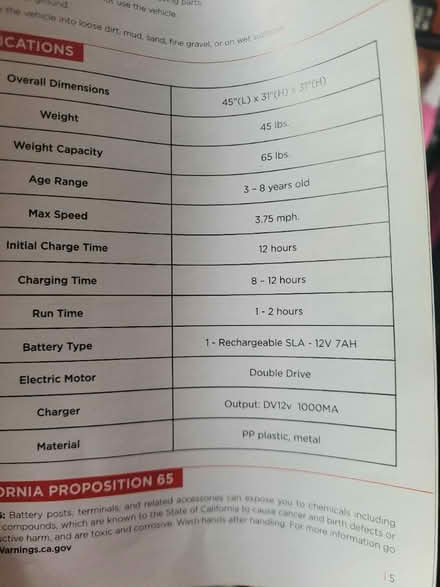 Photo of free Kids electric car, BAD battery (Chesterfield, mo) #3