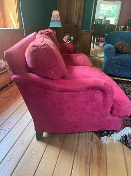 Photo of free Micro-suede couch (Avon) #2