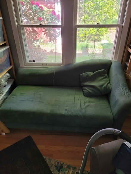 Photo of free Green Microfibre Chaise (Northgate) #2