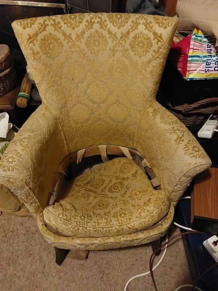Photo of free armchair needs seat repaired (BT7) #1