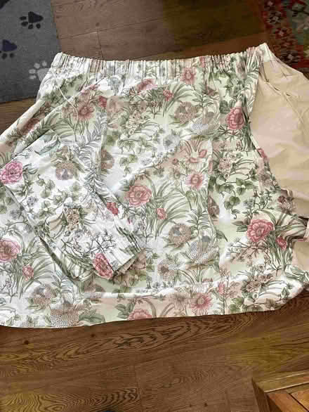 Photo of free pair of floral curtains 4 foot drop by 6 foot wide (Newlyn TR18) #1