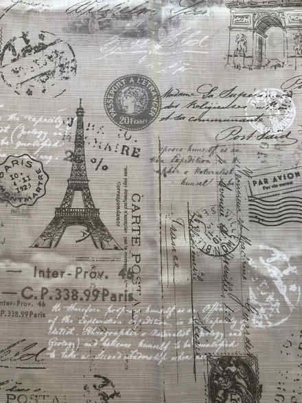 Photo of free Curtains - 2 Panels -Parisian Motif (New Market, Md Lake Linganore) #2