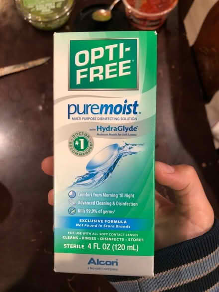 Photo of free Unopened contact liquid (Ohlone Park area) #1