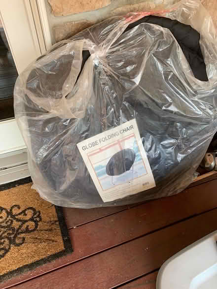 Photo of free Round folding chair (Oak Ridge) #1
