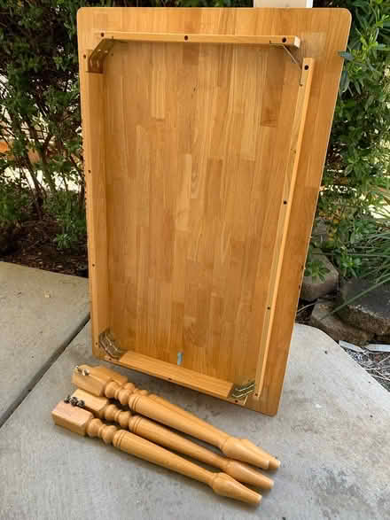 Photo of free Well used table with 2 chairs (Newark - Cedar/Stevenson) #2