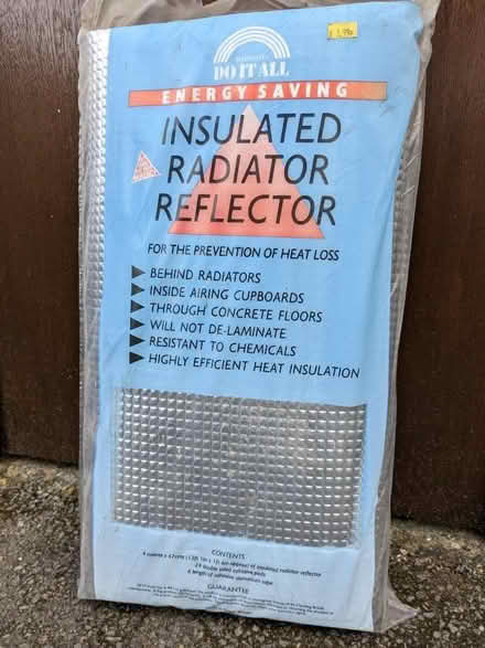 Photo of free Radiator insulation - reduces heat loss to outside (Braintree CM7) #1