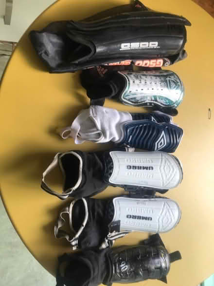 Photo of free 6 washed pairs of shin pads in different sizes (Lansdown) #1
