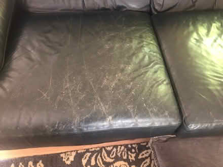 Photo of free Leather sofa (Beaverton) #2