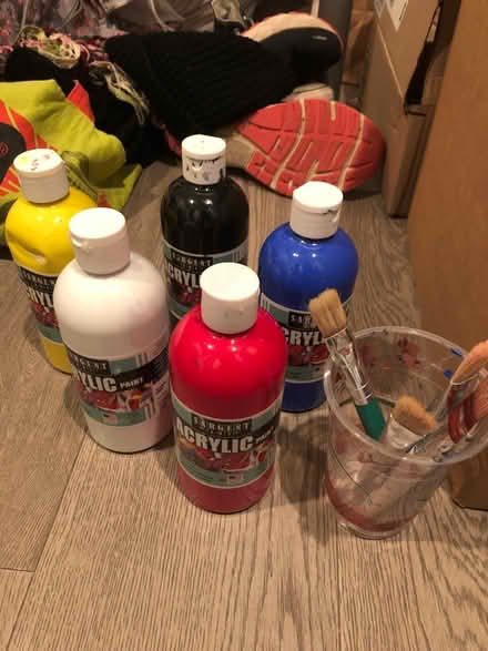 Photo of free Paint and paintbrushes (Ohlone Park area) #1