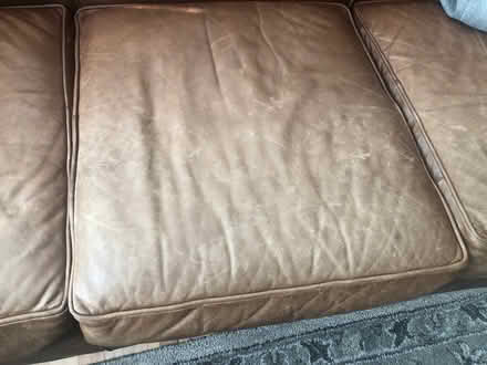 Photo of free Pottery Barn leather sofa (Beaverton) #2