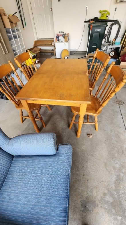Photo of free Maple table and chairs (Broadview Heights) #1
