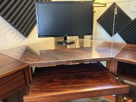 Photo of free Wooden Corner Desk (Glen Park) #3